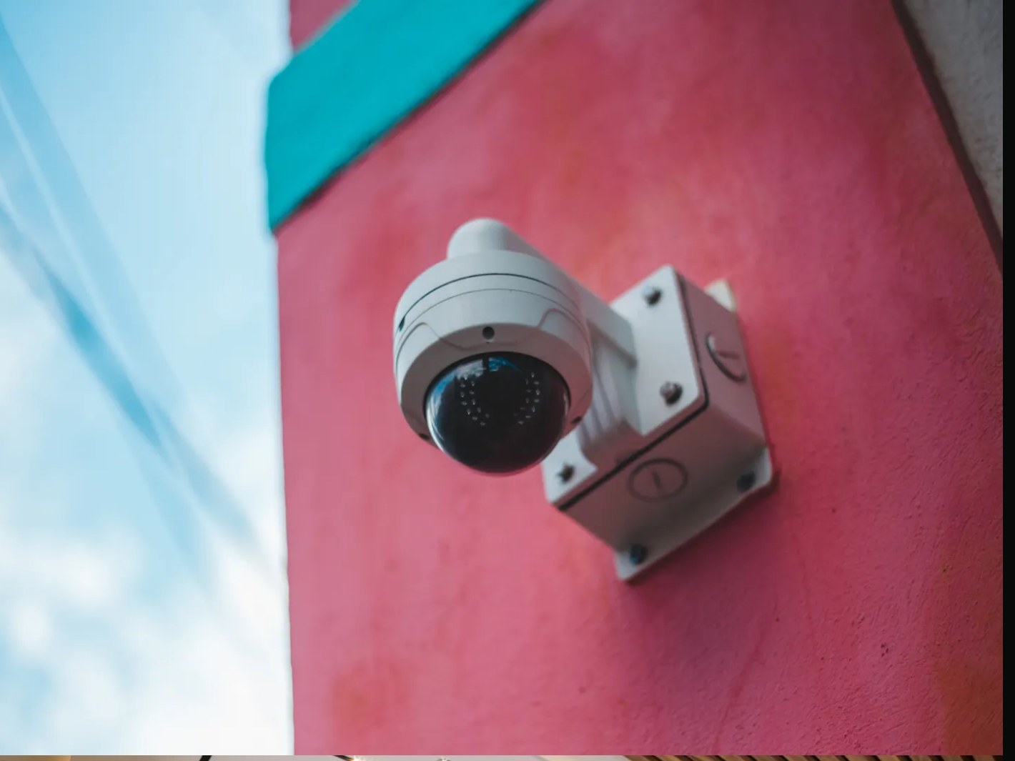 Proximity-installed security camera on a home exterior